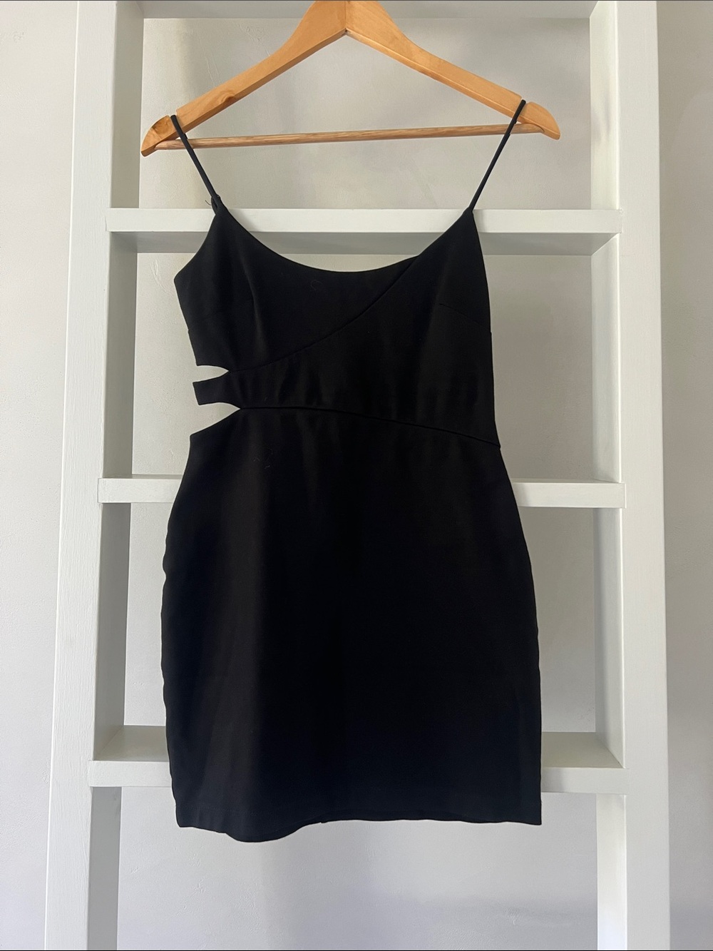 VINTAGE?? Guess Black Spaghetti Strap Cutout Mini Dress